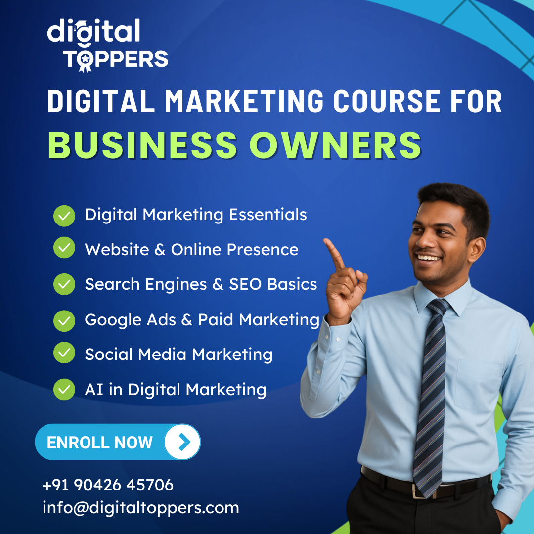 Business man Digital Marketing Course Syllabus